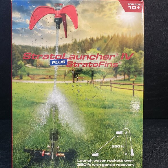 NIB-Strato Launcher IV Deluxe Water Rocket Launcher and Strato Fins Kit - Picture 1 of 8